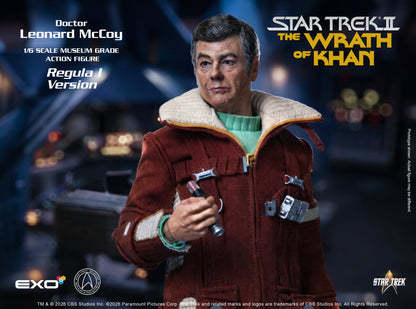 Star Trek: The Wrath of Khan Dr. Leonard McCoy (Regula I Ver.) 1/6 Scale Action Figure - EXO-6 Action Figures