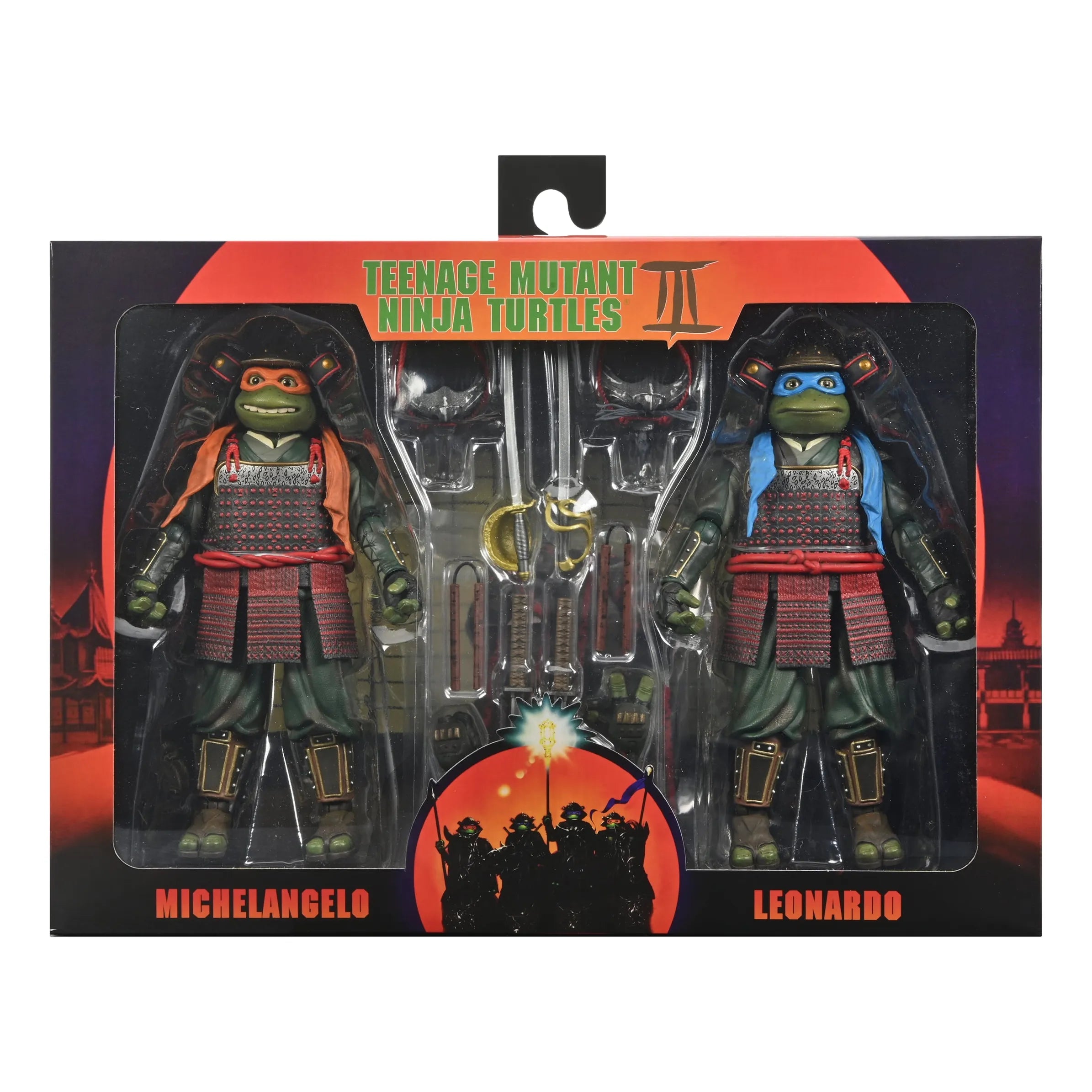 Teenage Mutant Ninja Turtles III: 1993 Movie: Leonardo & Michelangelo: 7" Action Figure 2 Pack (Copy Neca