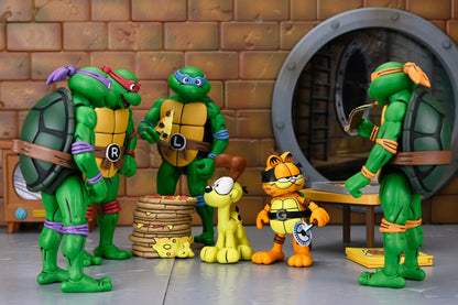 Teenage Mutant Ninja Turtles x Garfield: Garfello & Odie (Archie Comics): Ultimate 7 Inch: Action Figure Pack - Neca Action Figure