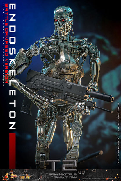 Terminator 2: Judgement: Endoskeleton (Battle Damaged Ver.): 1/6th Scale Action Figure - Hot Toys Action Figure