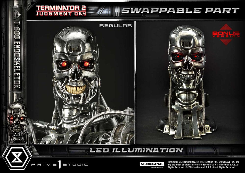 Terminator 2 Museum Masterline Series Statue 1/3 Judgment Day T800 Endoskeleton Deluxe Bonus Version 74 cm - Prime 1 Studio Statues