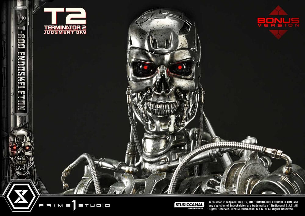 Terminator 2 Museum Masterline Series Statue 1/3 Judgment Day T800 Endoskeleton Deluxe Bonus Version 74 cm - Prime 1 Studio Statues