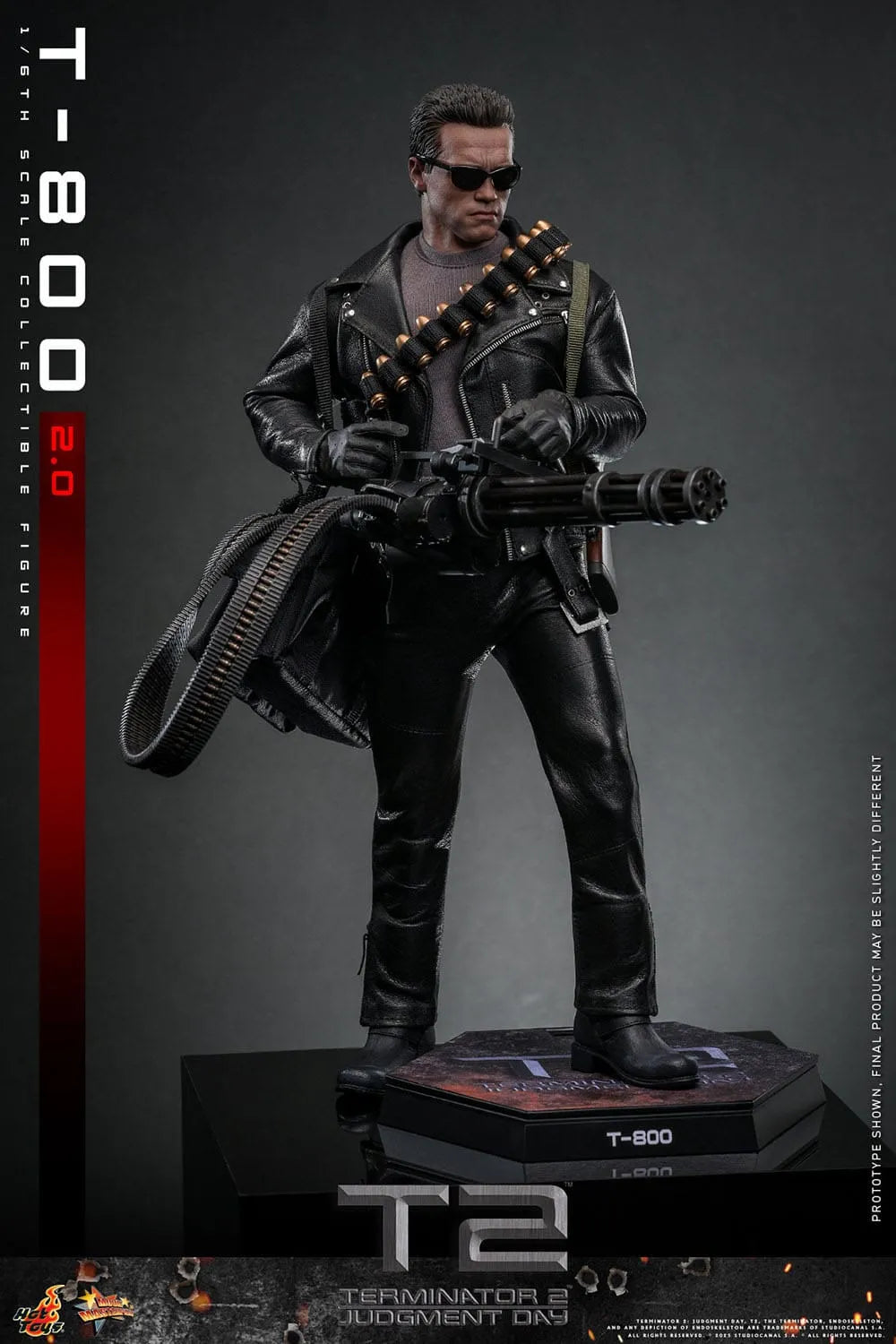 Terminator 2: T-800 Version 2.0: MMS795: 1/6th - Hot Toys Action Figures