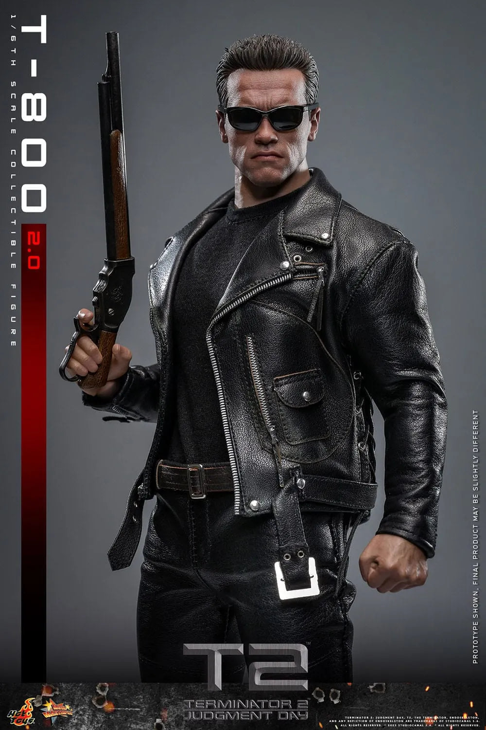 Terminator 2: T-800 Version 2.0: MMS795: 1/6th - Hot Toys Action Figures