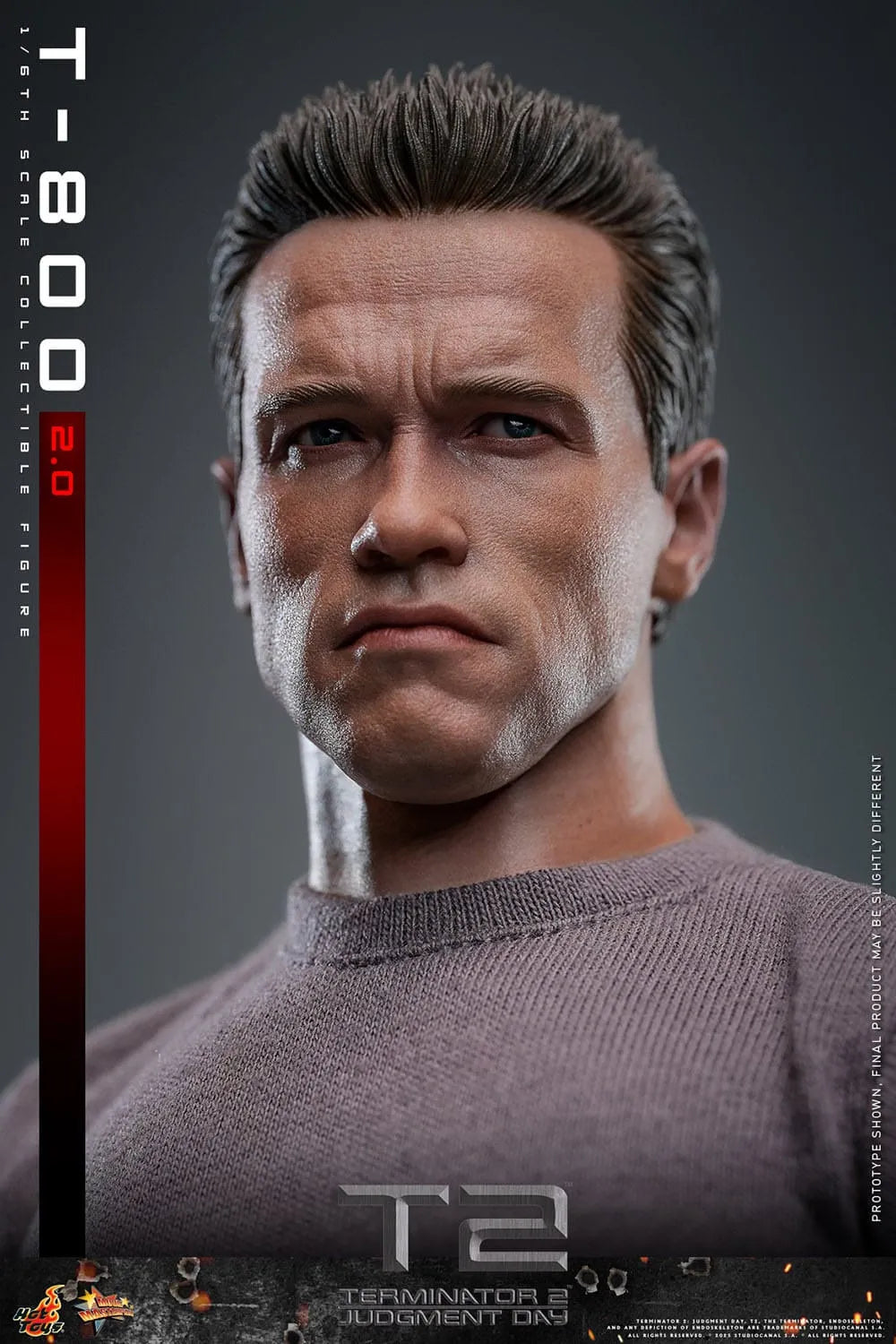 Terminator 2: T-800 Version 2.0: MMS795: 1/6th - Hot Toys Action Figures