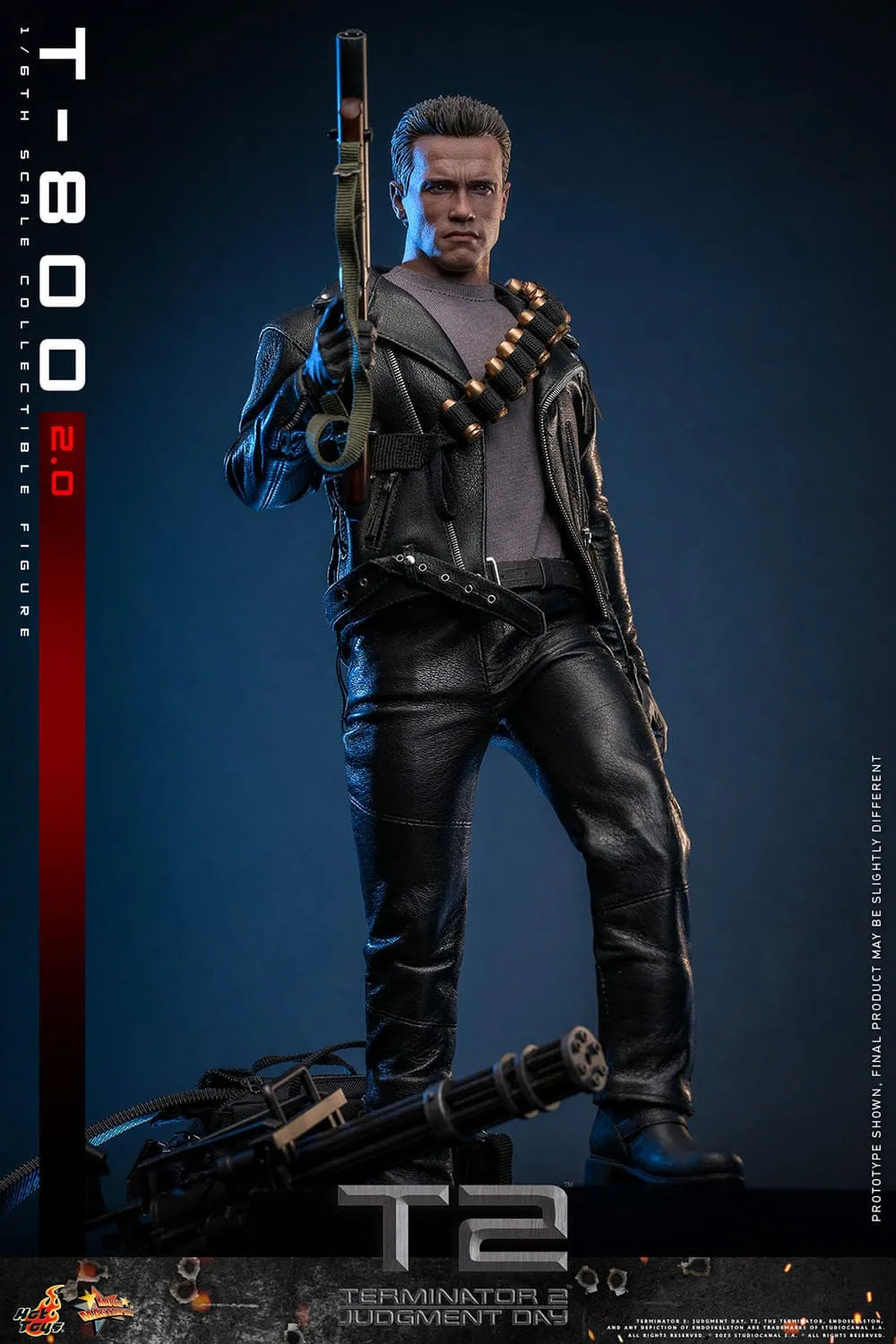 Terminator 2: T-800 Version 2.0: MMS795: 1/6th - Hot Toys Action Figures