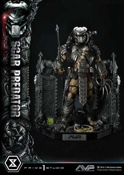 The Alien vs. Predator Museum Masterline Series Statue 1/3 Scar Predator 93 cm - Prime 1 Studio Statues