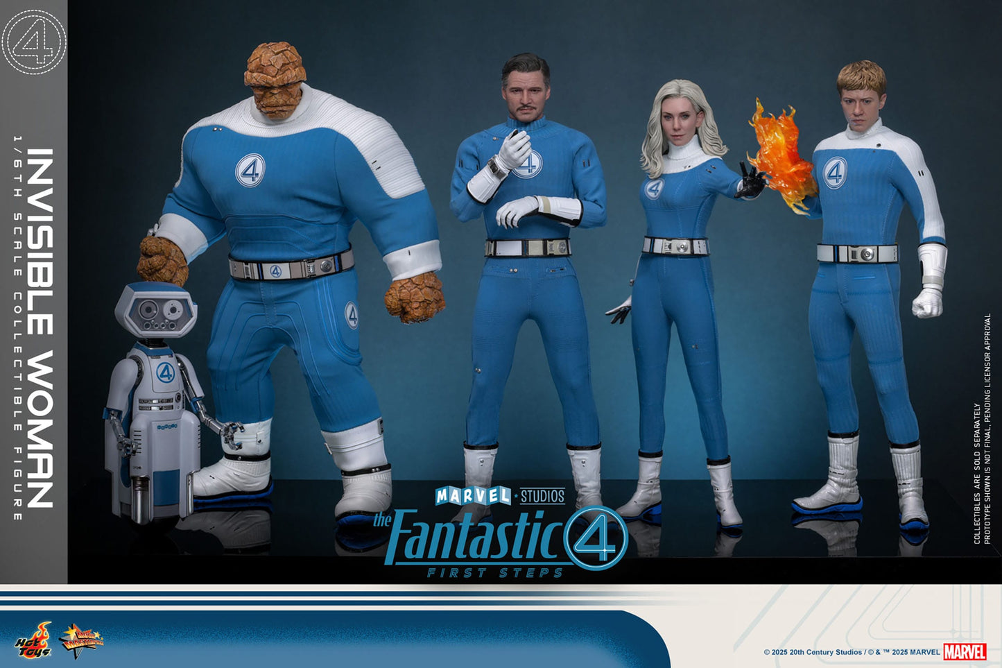 The Fantastic Four: First Steps: Invisible Woman: 1/6th - Hot Toys Action Figures