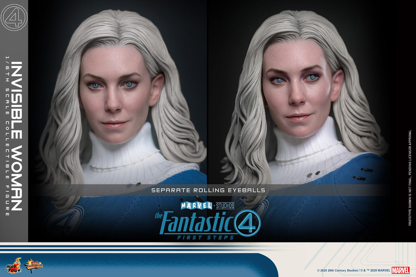 The Fantastic Four: First Steps: Invisible Woman: 1/6th Scale Action Figure - Hot Toys Action Figure