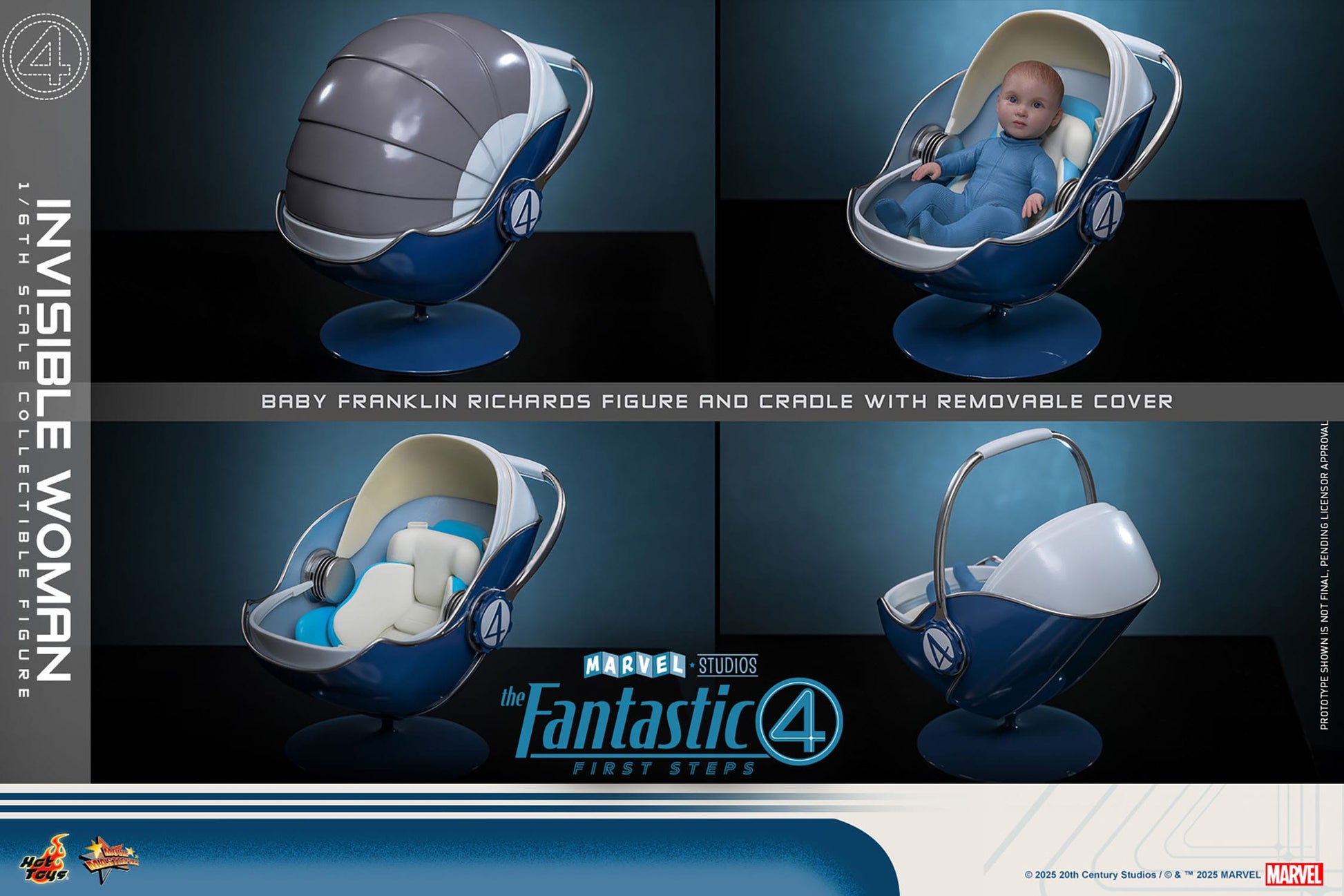 The Fantastic Four: First Steps: Invisible Woman: 1/6th Scale Action Figure - Hot Toys Action Figure