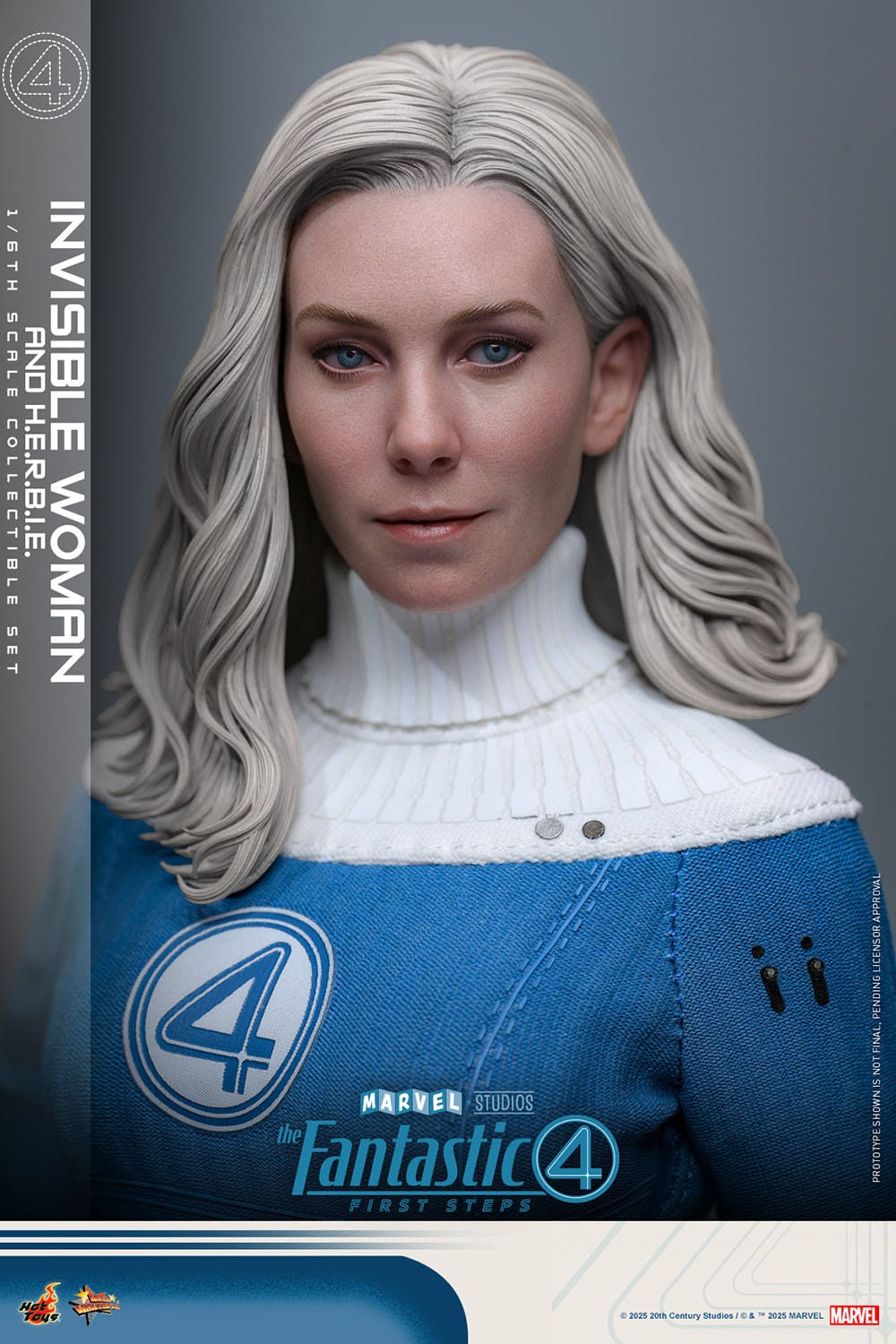 The Fantastic Four: First Steps: Invisible Woman & H.E.R.B.I.E: 1/6th - Hot Toys Action Figures