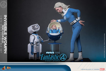 The Fantastic Four: First Steps: Invisible Woman & H.E.R.B.I.E: 1/6th - Hot Toys Action Figures
