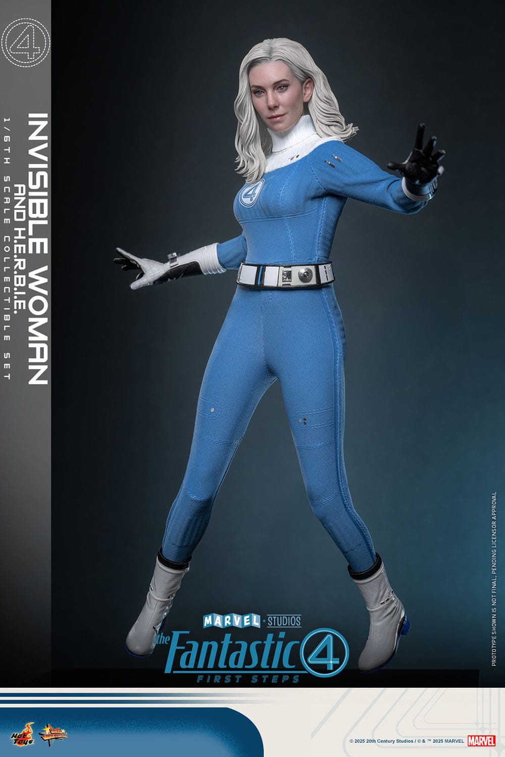 The Fantastic Four: First Steps: Invisible Woman & H.E.R.B.I.E: 1/6th - Hot Toys Action Figures