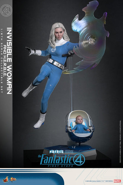 The Fantastic Four: First Steps: Invisible Woman & H.E.R.B.I.E: 1/6th - Hot Toys Action Figures