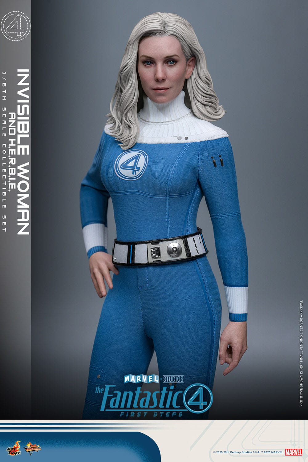 The Fantastic Four: First Steps: Invisible Woman & H.E.R.B.I.E: 1/6th - Hot Toys Action Figures