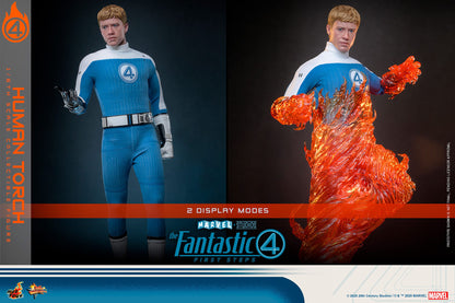 The Fantastic Four: First Steps: Johnny Storm "Human Torch": 1/6th - Hot Toys Action Figures