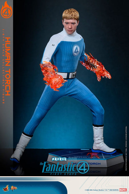 The Fantastic Four: First Steps: Johnny Storm "Human Torch": 1/6th - Hot Toys Action Figures
