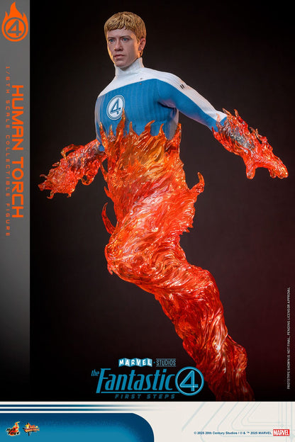 The Fantastic Four: First Steps: Johnny Storm "Human Torch": 1/6th - Hot Toys Action Figures