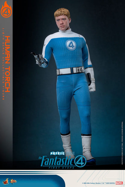 The Fantastic Four: First Steps: Johnny Storm "Human Torch": 1/6th Scale Action Figure - Hot Toys Action Figure
