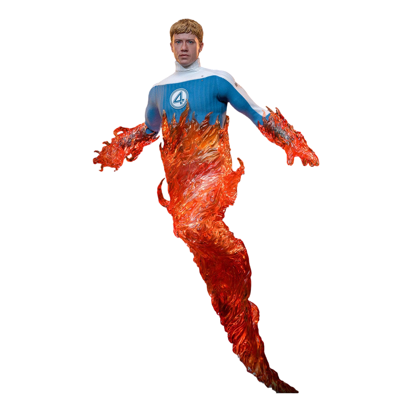 The Fantastic Four: First Steps: Johnny Storm "Human Torch": 1/6th Scale Action Figure - Hot Toys Action Figure