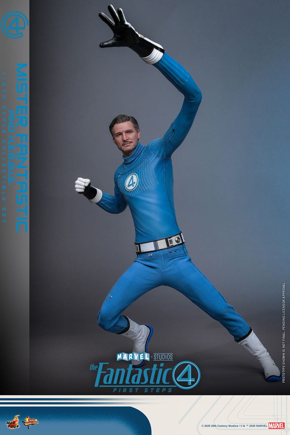 The Fantastic Four: First Steps: Mr Fantastic & H.E.R.B.I.E: 1/6th - Hot Toys Action Figures