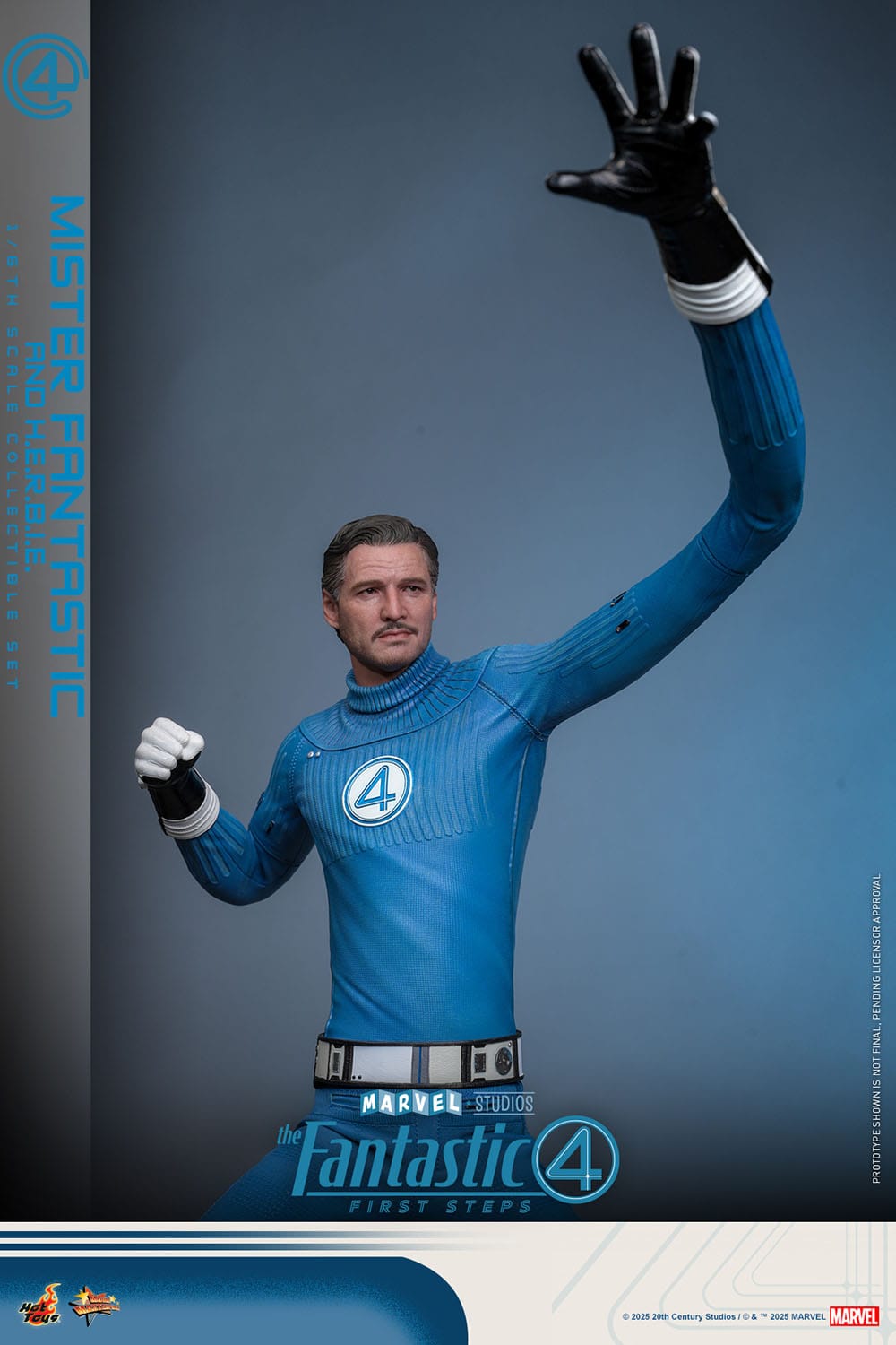 The Fantastic Four: First Steps: Mr Fantastic & H.E.R.B.I.E: 1/6th - Hot Toys Action Figures