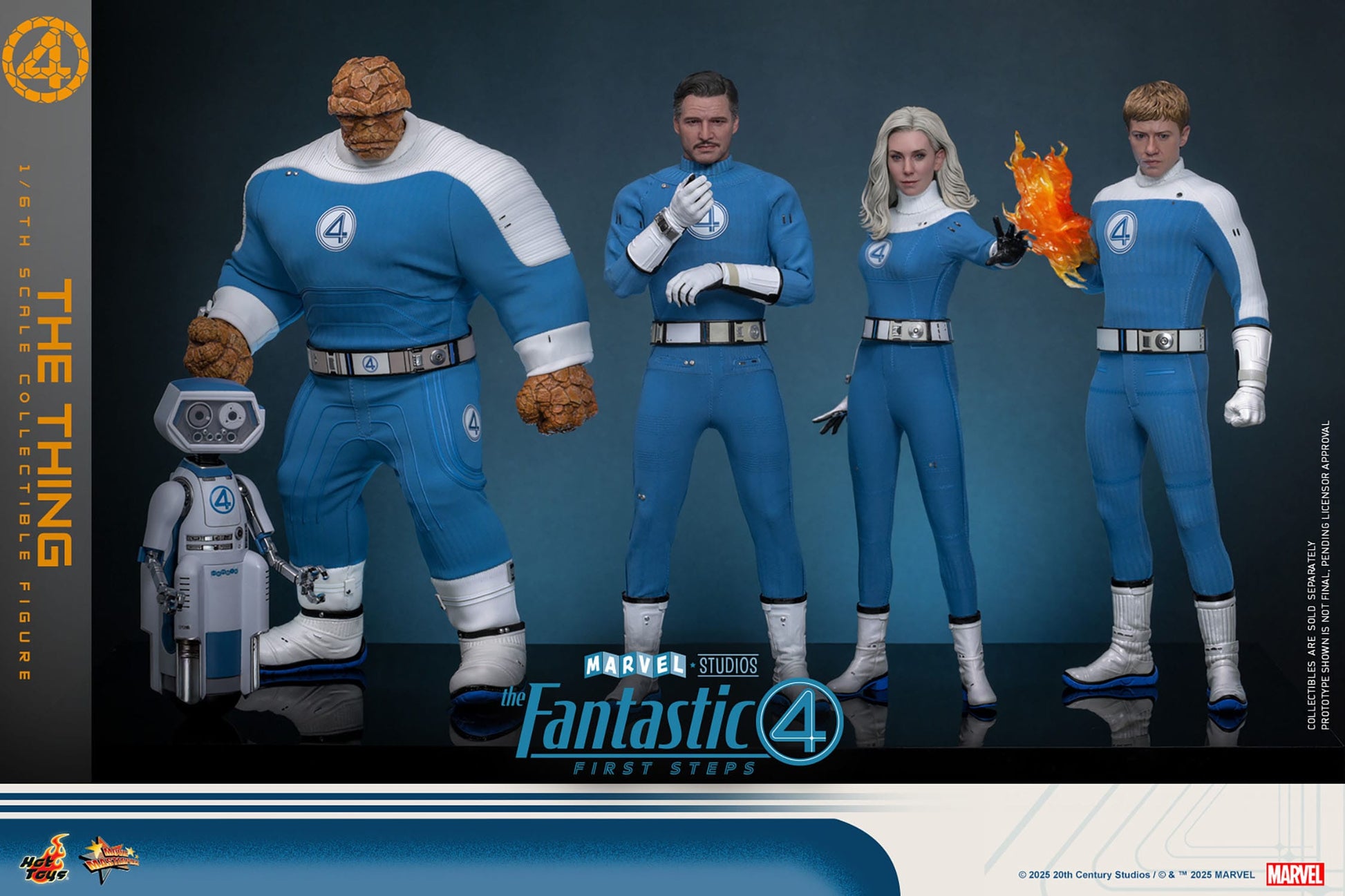The Fantastic Four: First Steps: The Thing: 1/6th - Hot Toys Action Figures