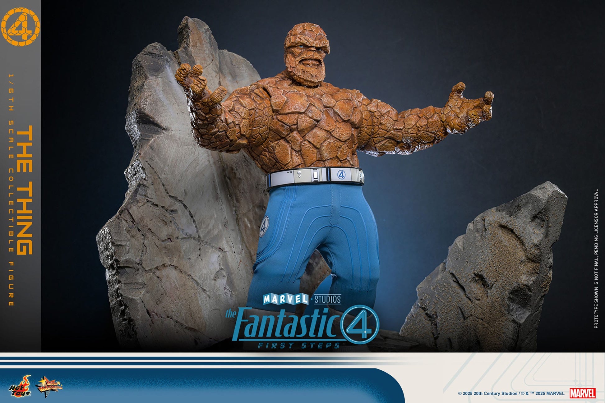 The Fantastic Four: First Steps: The Thing: 1/6th - Hot Toys Action Figures