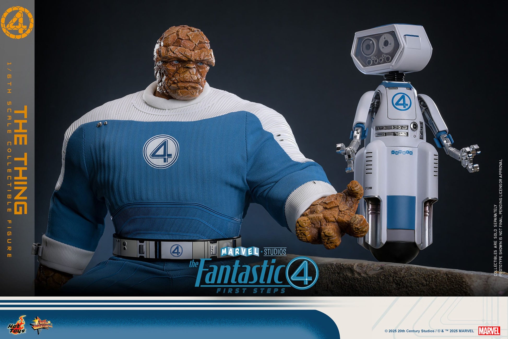 The Fantastic Four: First Steps: The Thing: 1/6th - Hot Toys Action Figures