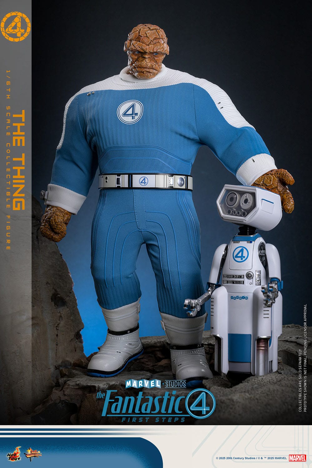 The Fantastic Four: First Steps: The Thing: 1/6th - Hot Toys Action Figures