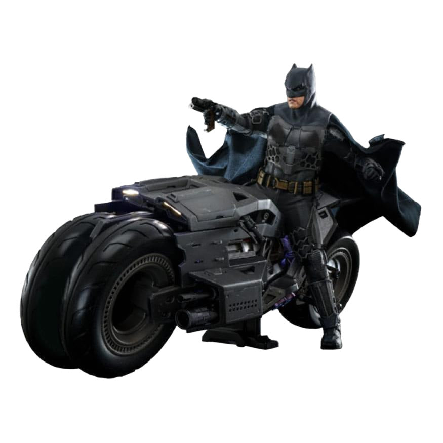 The Flash Movie Masterpiece Action Figure wih Vehicle 1/6 Batman & Batcycle Set 30 cm - Hot Toys Vehicles