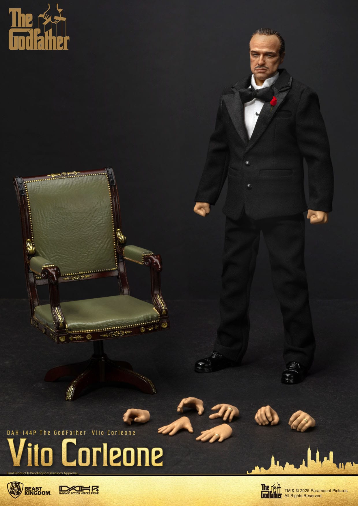 The Godfather: Vito Corleone: Dynamic 8ction Heroes: 20cm Action Figure - Beast Kingdom Action Figure