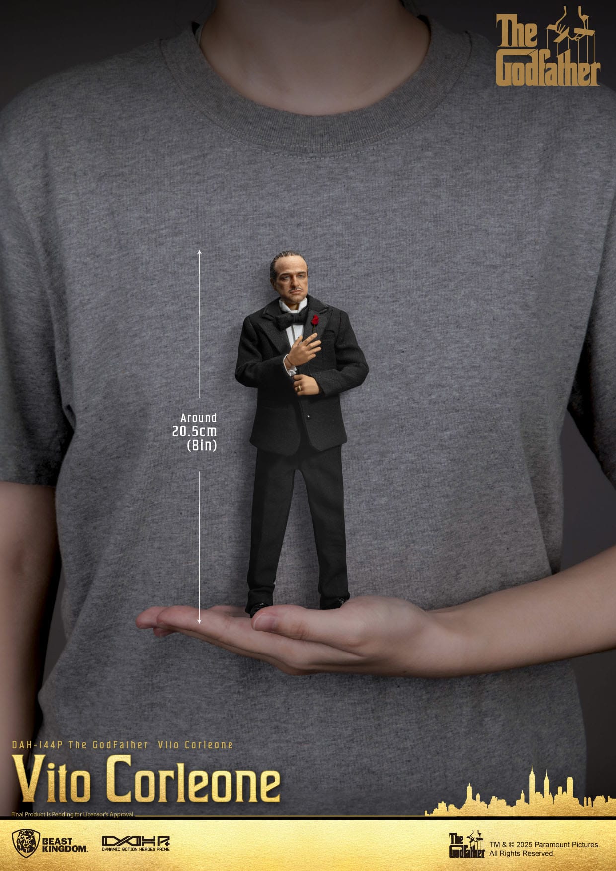 The Godfather: Vito Corleone: Dynamic 8ction Heroes: 20cm Action Figure - Beast Kingdom Action Figure