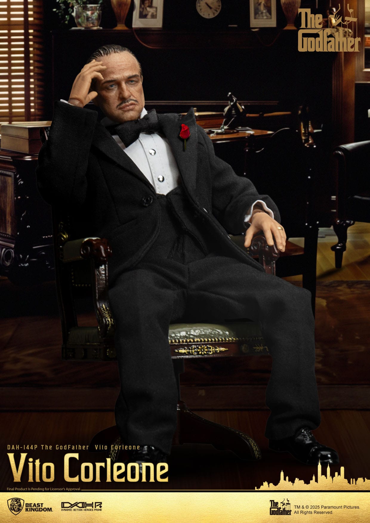 The Godfather: Vito Corleone: Dynamic 8ction Heroes: 20cm Action Figure - Beast Kingdom Action Figure
