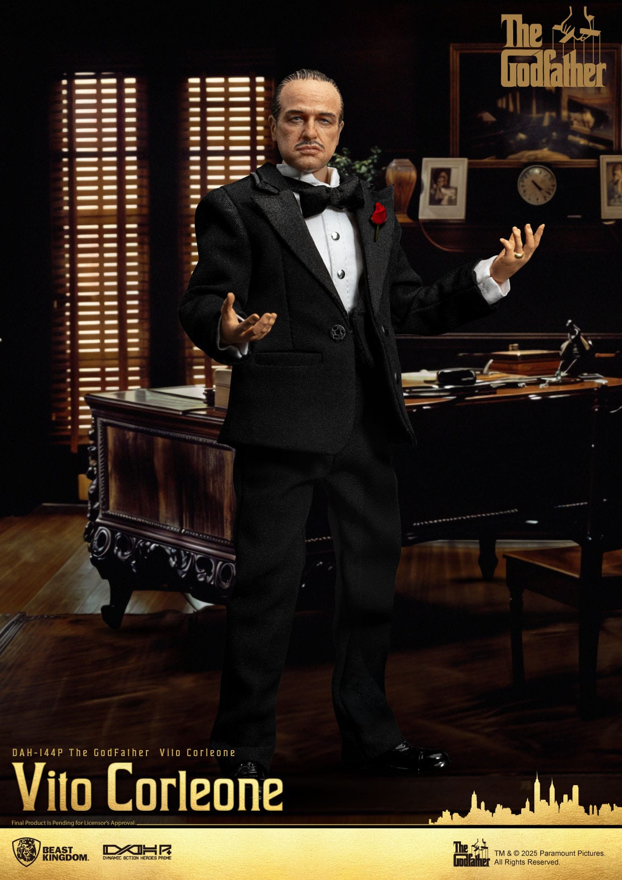The Godfather: Vito Corleone: Dynamic 8ction Heroes: 20cm Action Figure - Beast Kingdom Action Figure