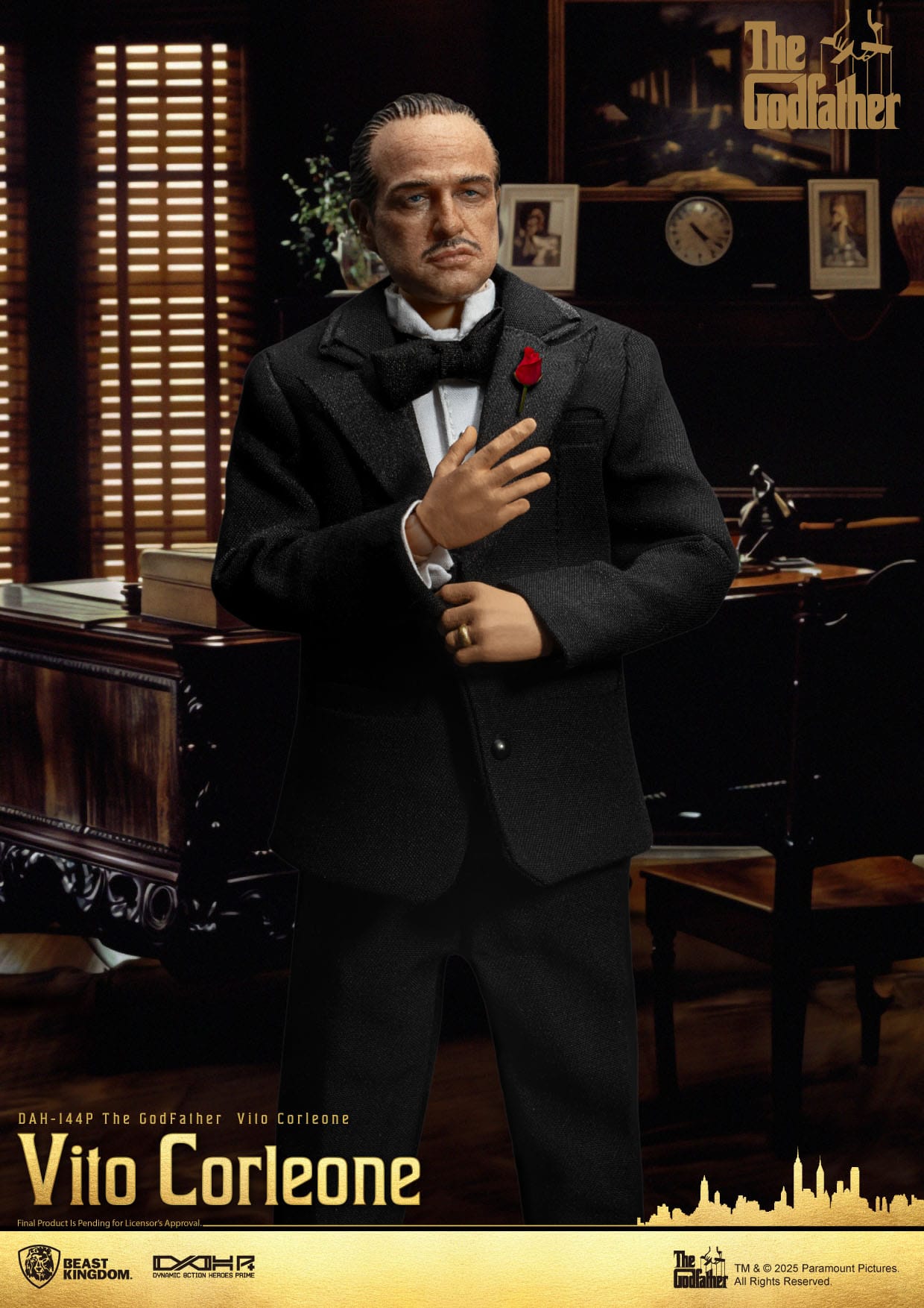 The Godfather: Vito Corleone: Dynamic 8ction Heroes: 20cm Action Figure - Beast Kingdom Action Figure