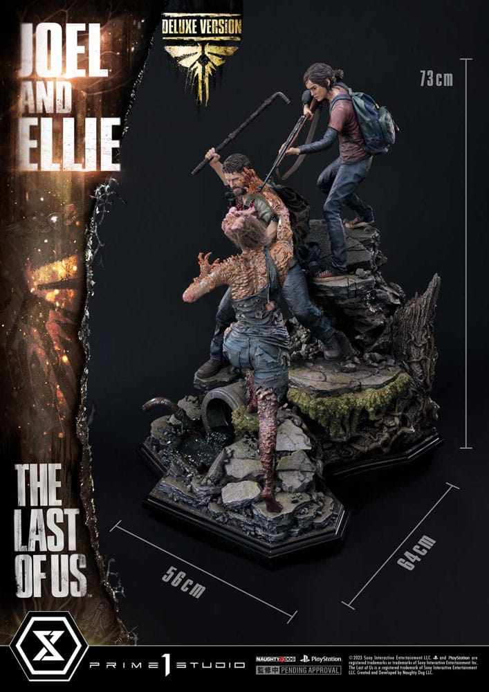 The Last of Us Part I Ultimate Premium Masterline Series Statue Joel & Ellie Deluxe Bonus Version (The Last of Us Part I) 73 cm - Prime 1 Studio Statues