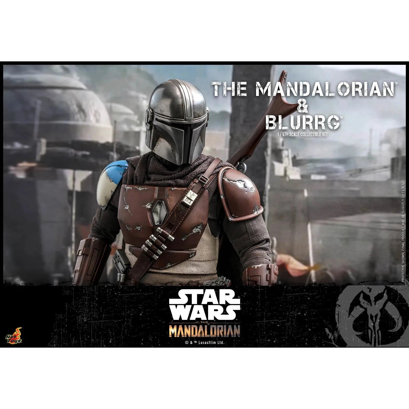 The Mandalorian & Blurrg Set: TMS046: The Mandalorian: Star Wars Hot Toys