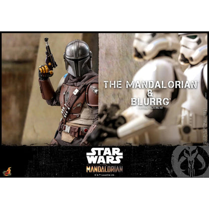 The Mandalorian & Blurrg Set: TMS046: The Mandalorian: Star Wars - Hot Toys Action Figure