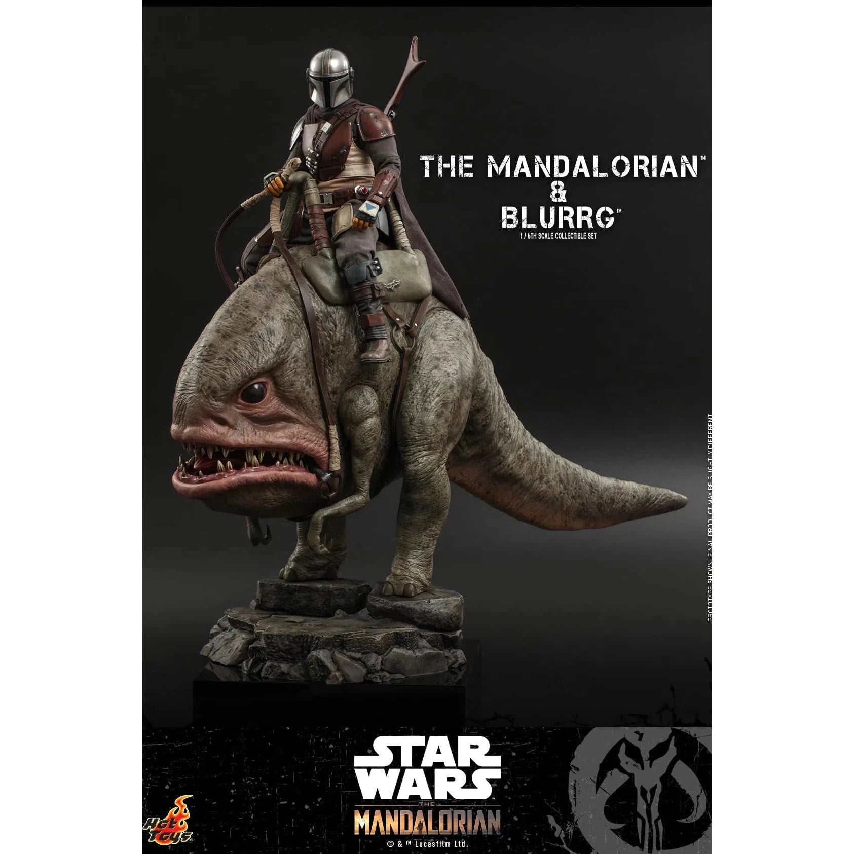 The Mandalorian & Blurrg Set: TMS046: The Mandalorian: Star Wars Hot Toys