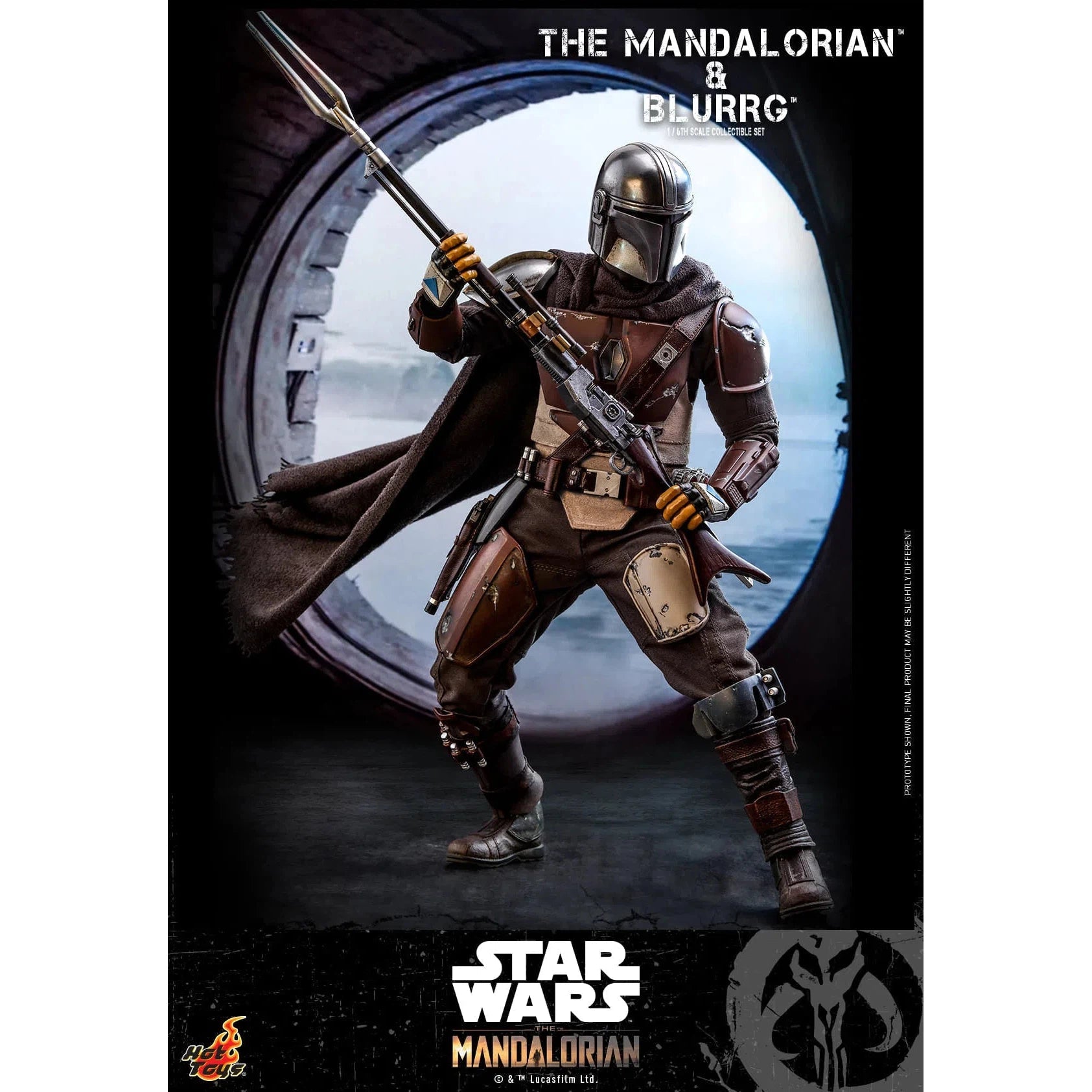 The Mandalorian & Blurrg Set: TMS046: The Mandalorian: Star Wars Hot Toys