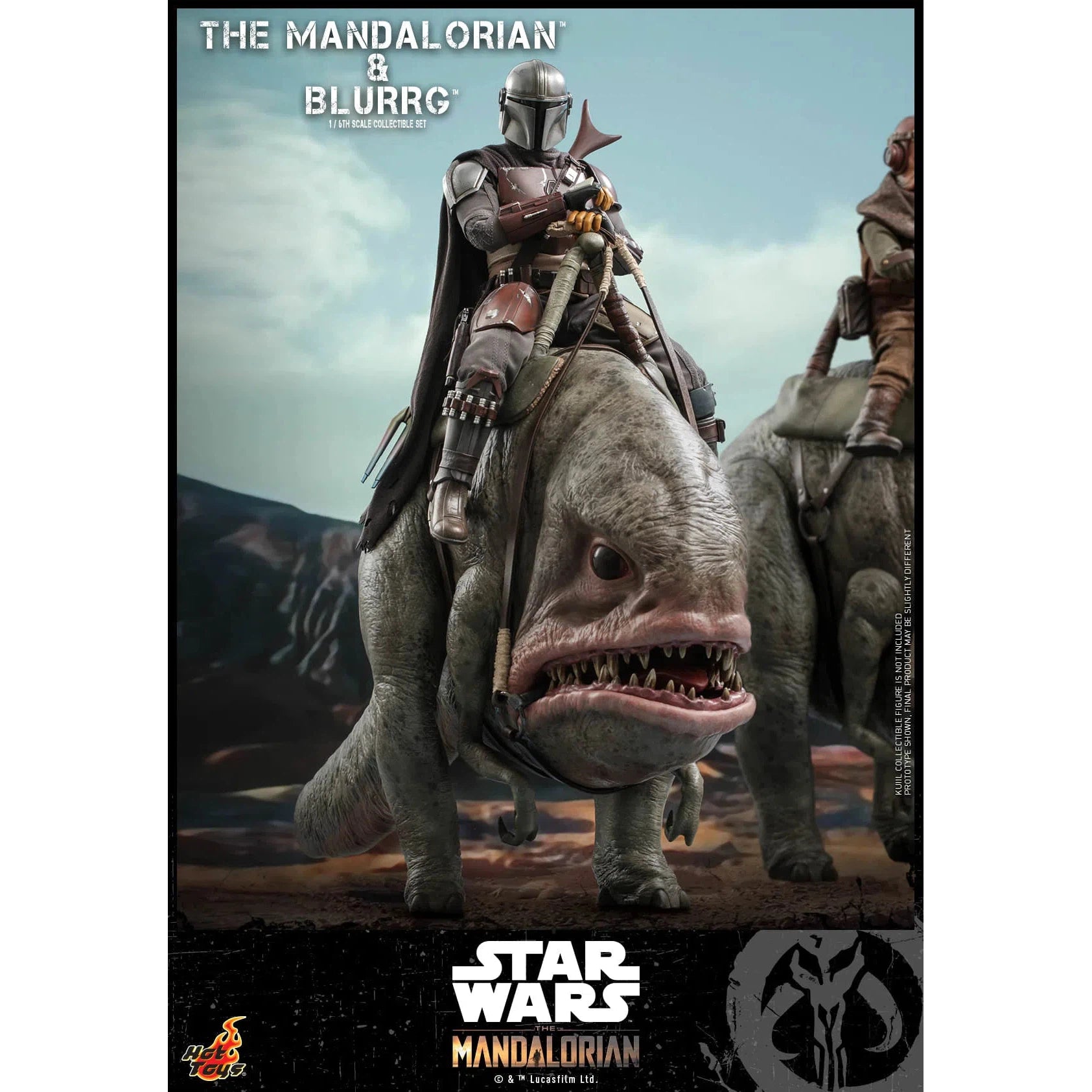 The Mandalorian & Blurrg Set: TMS046: The Mandalorian: Star Wars Hot Toys