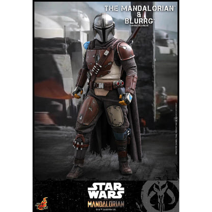 The Mandalorian & Blurrg Set: TMS046: The Mandalorian: Star Wars - Hot Toys Action Figure