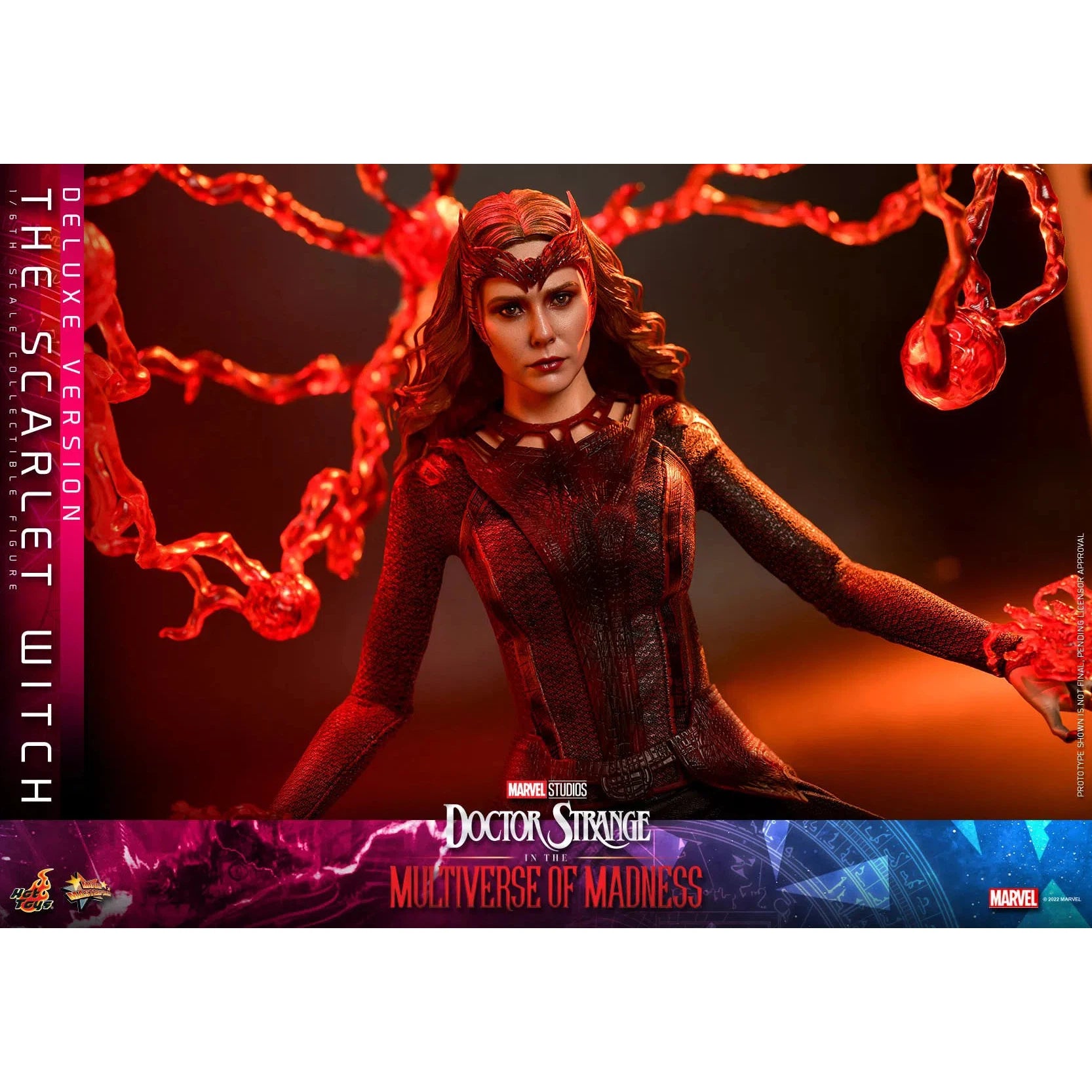 Hot Toys The Scarlet Witch: Deluxe: Multiverse Of Madness: Marvel Hot Toys The Scarlet Witch: Deluxe: Multiverse Of Madness: Marvel