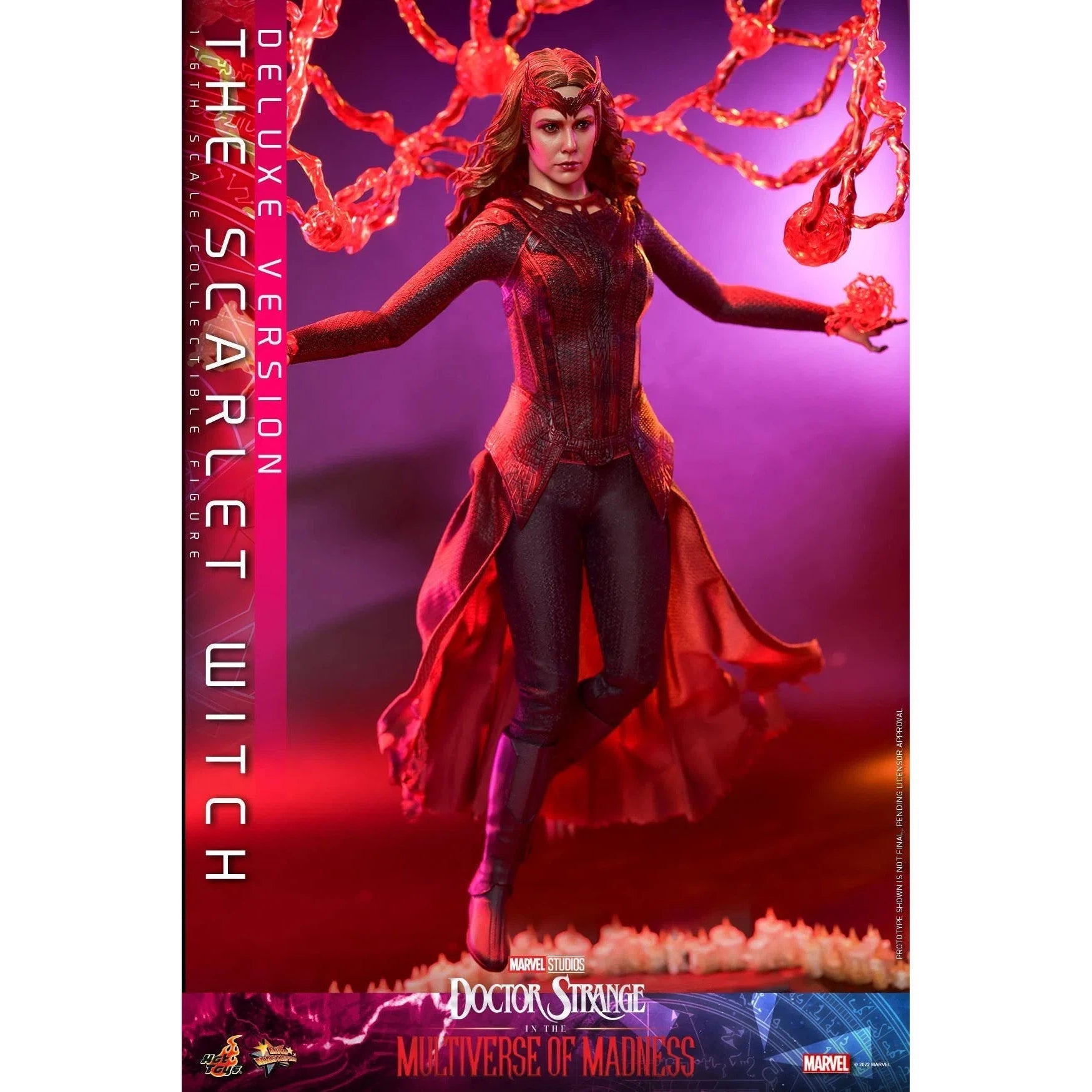 Hot Toys The Scarlet Witch: Deluxe: Multiverse Of Madness: Marvel Hot Toys The Scarlet Witch: Deluxe: Multiverse Of Madness: Marvel
