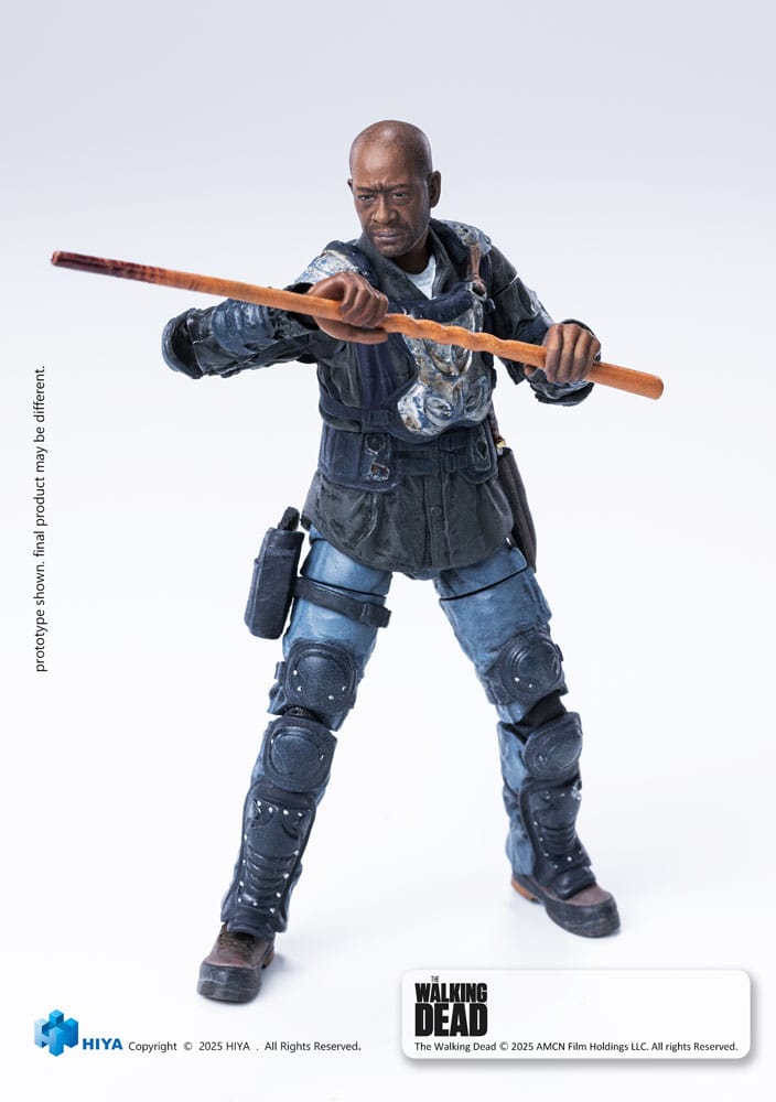 The Walking Dead: Morgan: Exquisite Mini: 1/18 Action Figure - Hiya Toys Action Figures