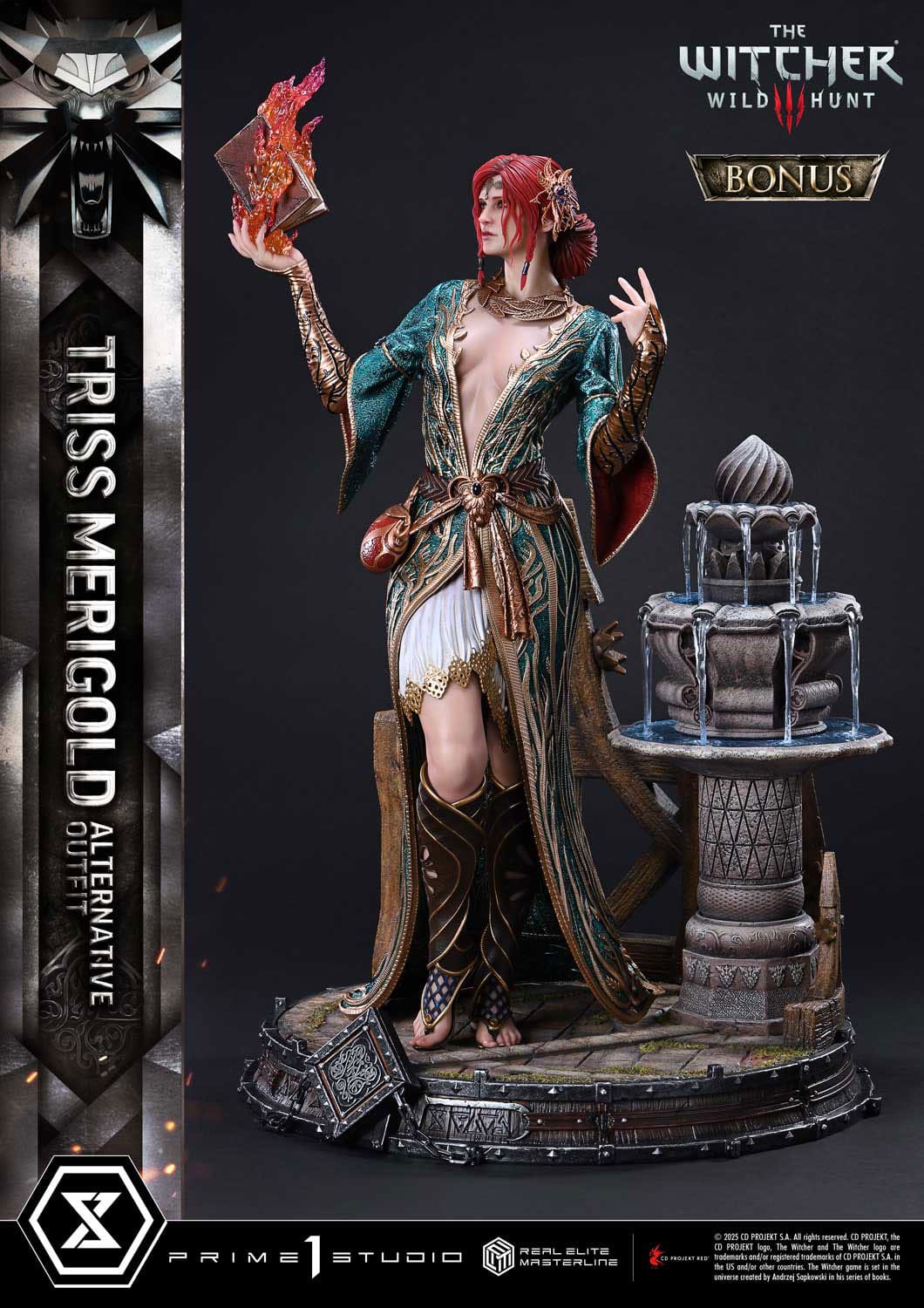The Witcher 3: Wild Hunt: Triss Merigold (Alternative Outfit Bonus Ver.): Real Elite Masterline 1/4 Scale Limited Edition Statue - Prime 1 Studio Statue