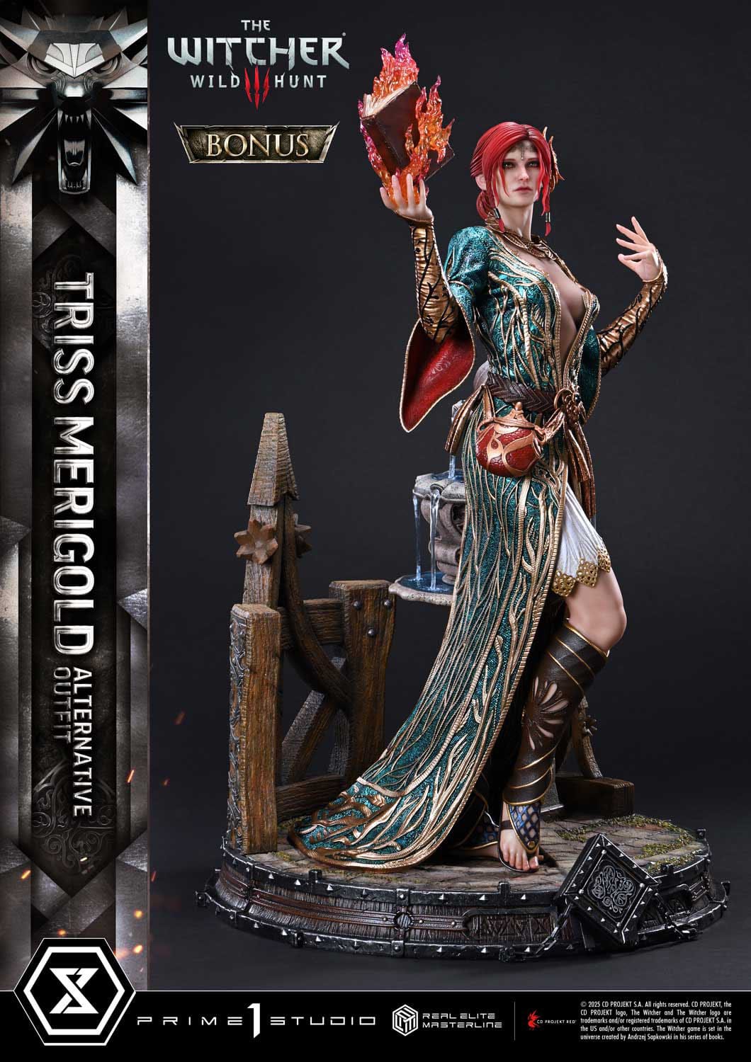 The Witcher 3: Wild Hunt: Triss Merigold (Alternative Outfit Bonus Ver.): Real Elite Masterline 1/4 Scale Limited Edition Statue - Prime 1 Studio Statue