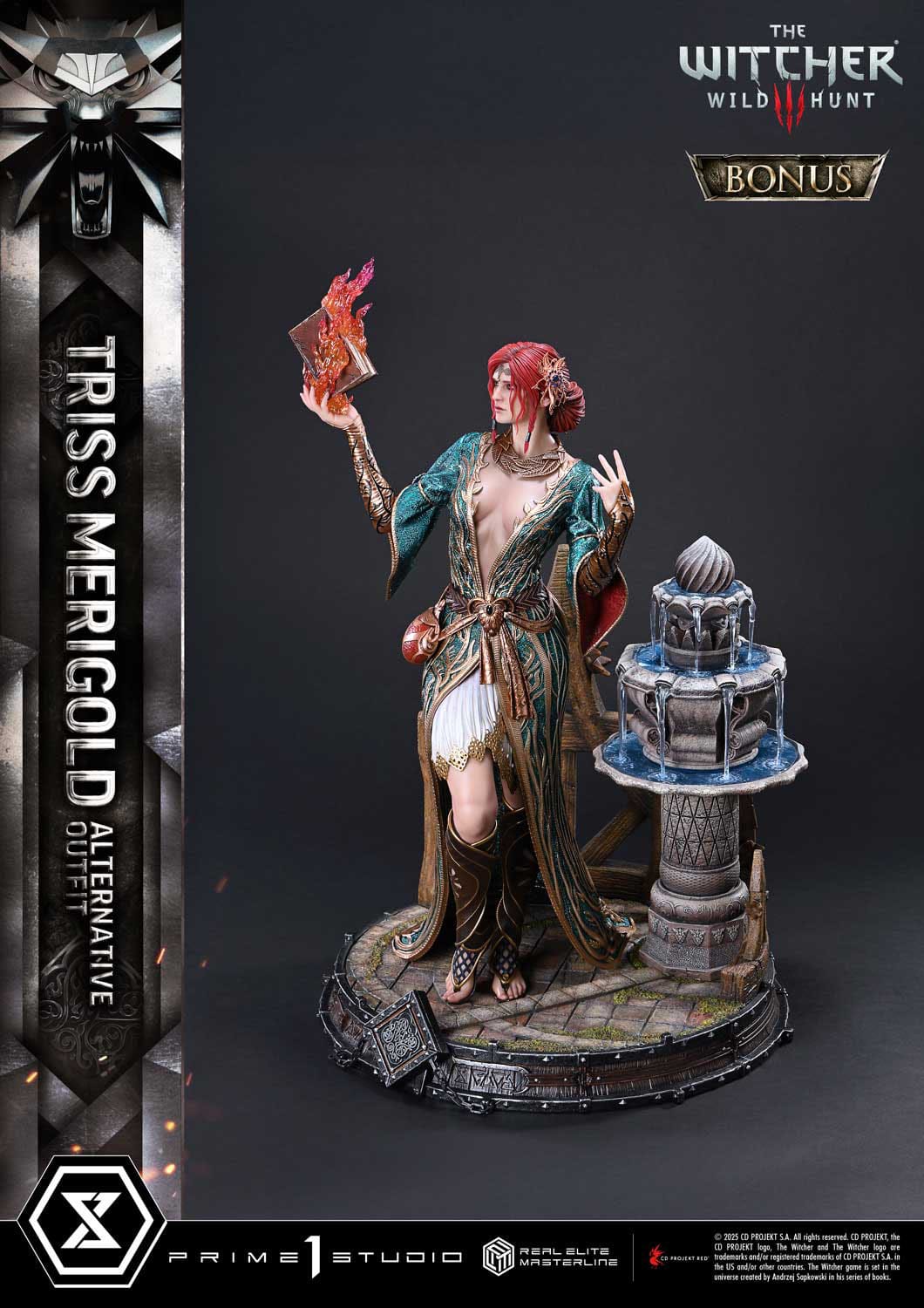 The Witcher 3: Wild Hunt: Triss Merigold (Alternative Outfit Bonus Ver.): Real Elite Masterline 1/4 Scale Limited Edition Statue - Prime 1 Studio Statue