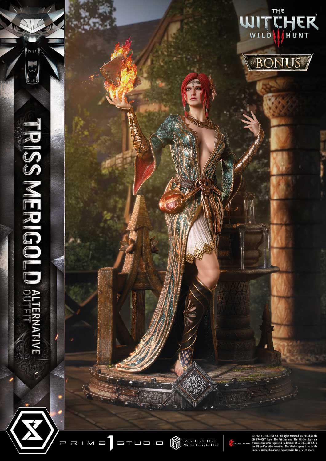 The Witcher 3: Wild Hunt: Triss Merigold (Alternative Outfit Bonus Ver.): Real Elite Masterline 1/4 Scale Limited Edition Statue - Prime 1 Studio Statue